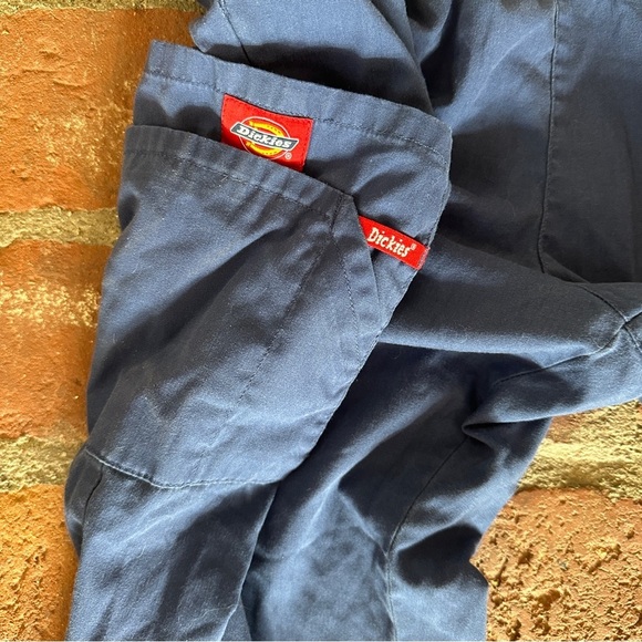 Dickies EDS Signature Women Scrubs Blue Pant Natural Rise Pull-On Size XL - Picture 11 of 16